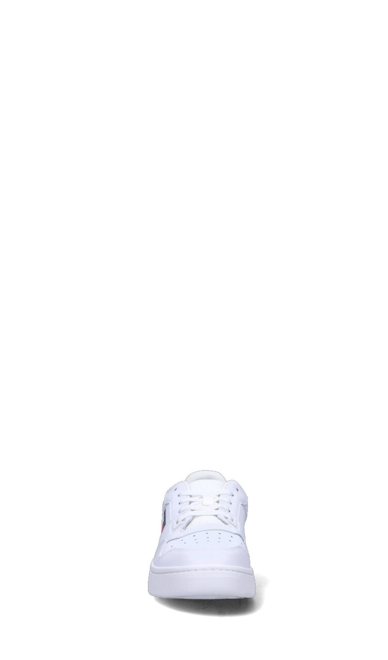 TOMMY HILFIGER JEANS Sneaker donna bianca in pelle