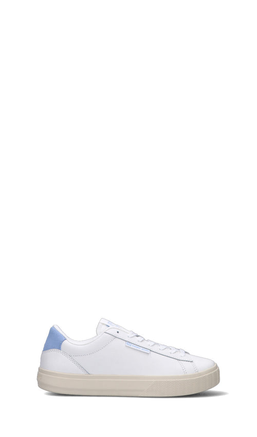 TOMMY HILFIGER JEANS Sneaker donna bianca/azzurra in pelle