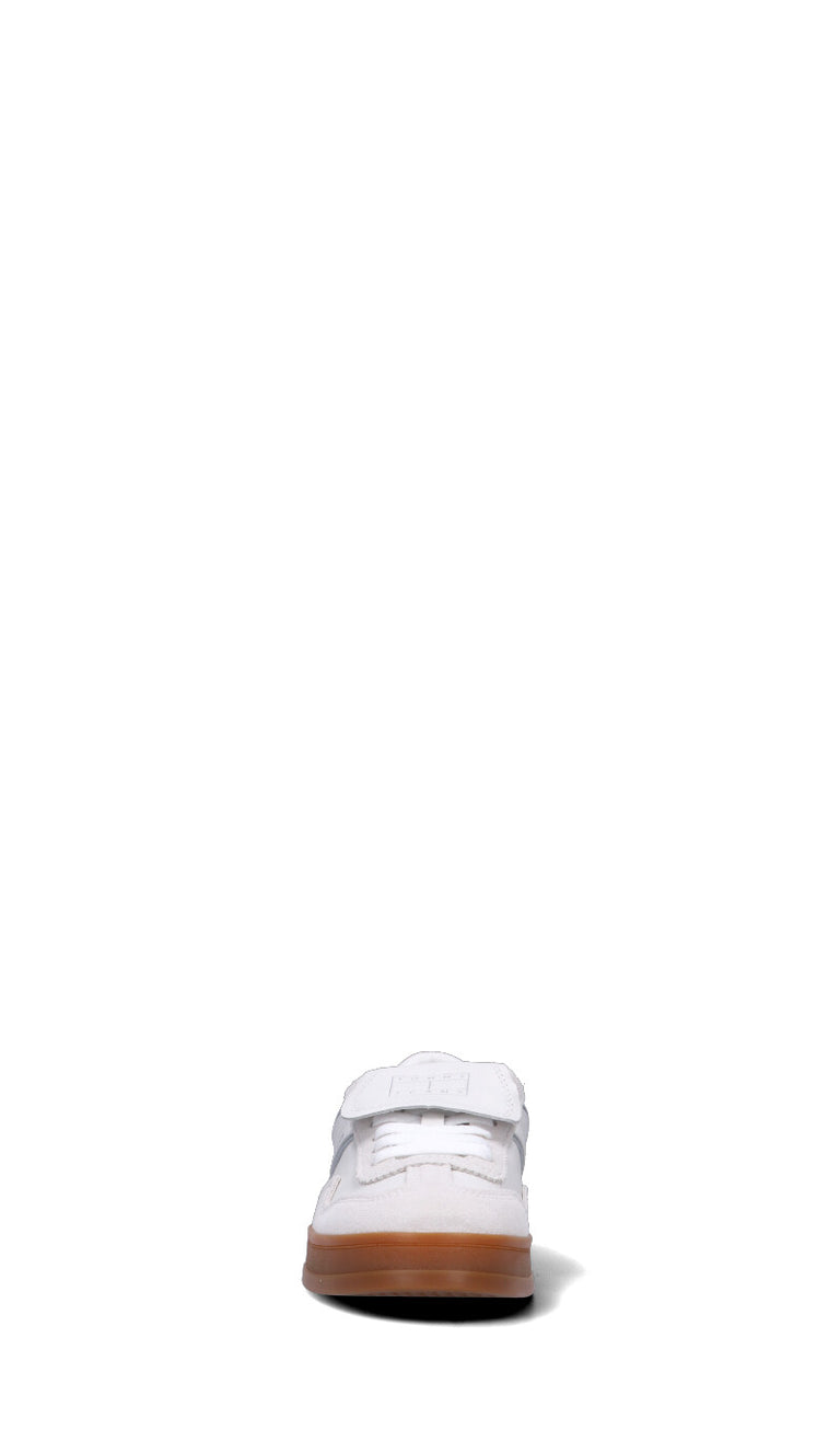 TOMMY HILFIGER JEANS Sneaker donna bianca/argento in pelle