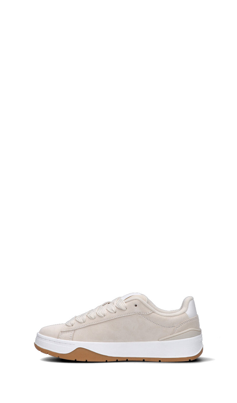 TOMMY HILFIGER JEANS Sneaker donna panna in suede