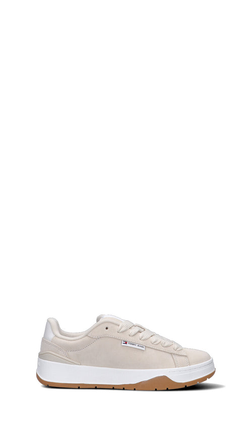 TOMMY HILFIGER JEANS Sneaker donna panna in suede