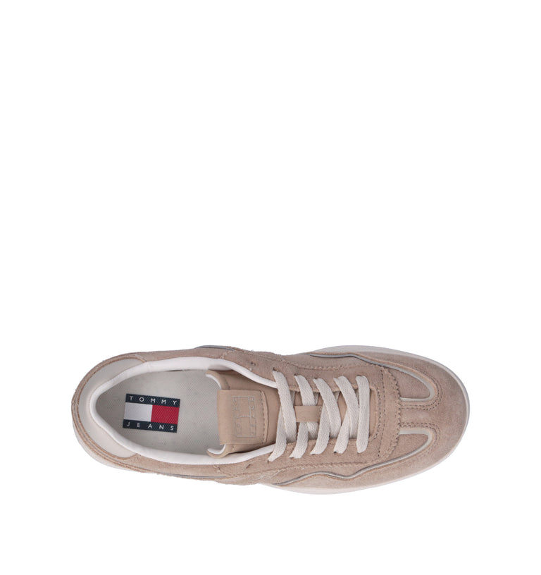 TOMMY HILFIGER JEANS Sneaker donna beige in suede