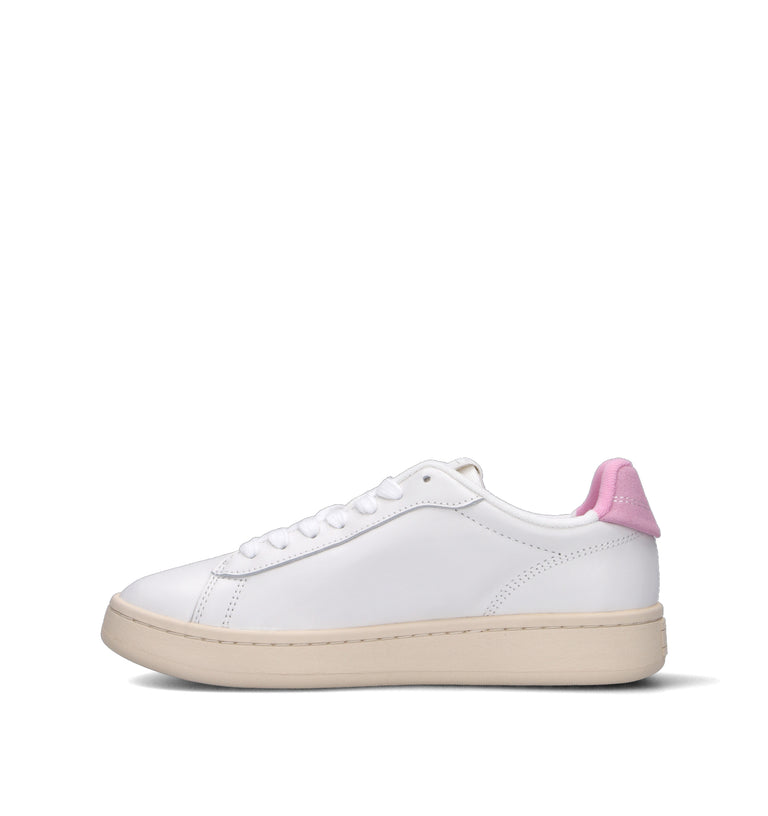 TOMMY HILFIGER JEANS Sneaker donna bianca/rosa in pelle