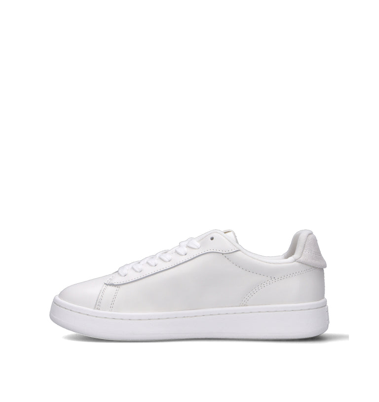 TOMMY HILFIGER JEANS Sneaker donna bianca in pelle