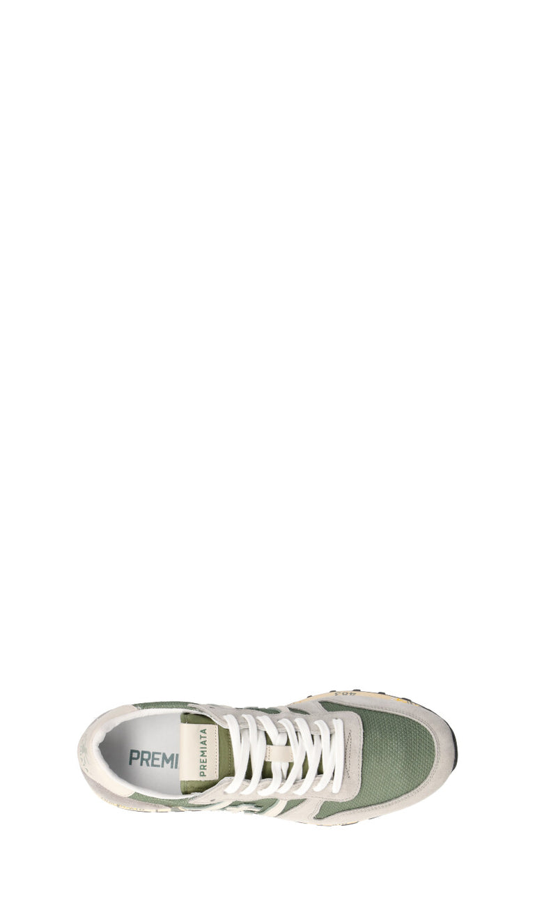 PREMIATA Sneaker uomo grigia/verde in suede