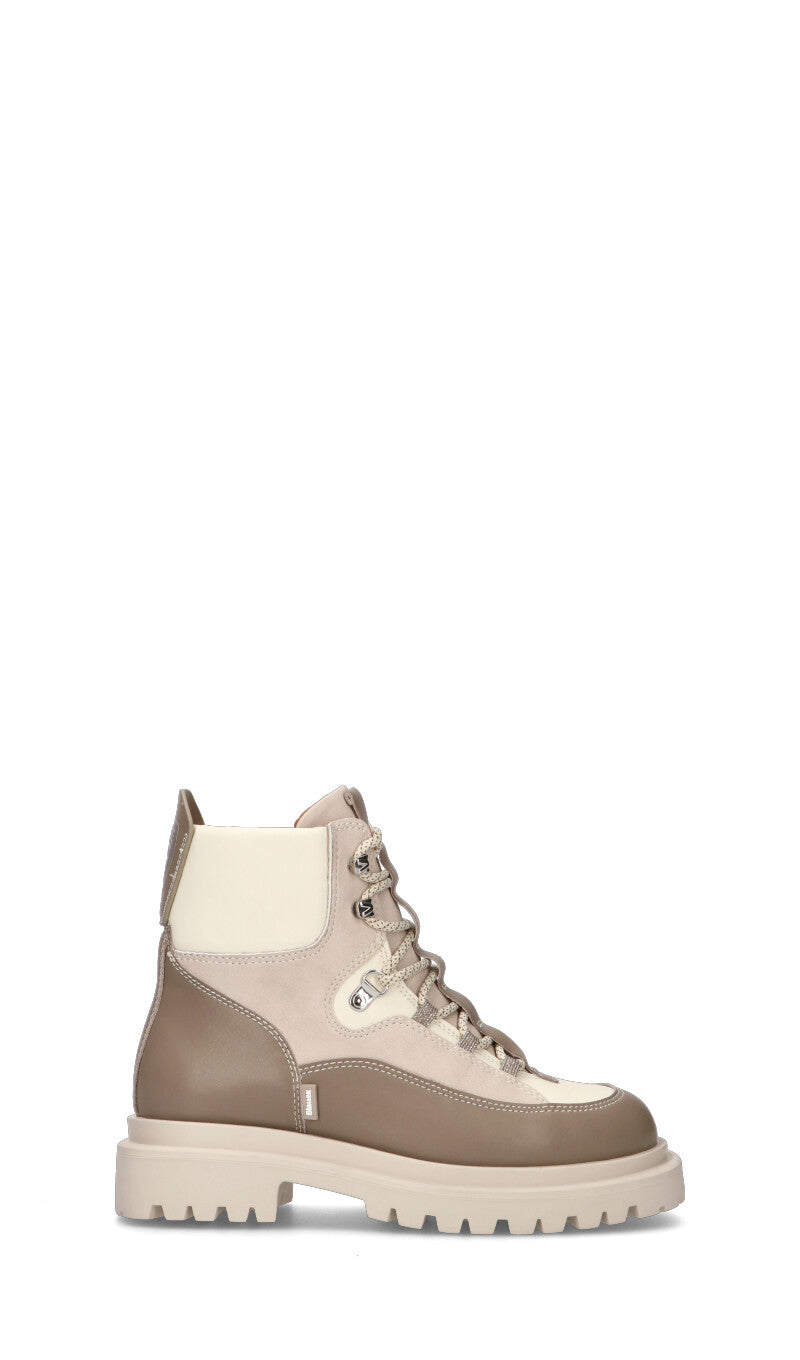 BLAUER Polacchino donna beige in pelle