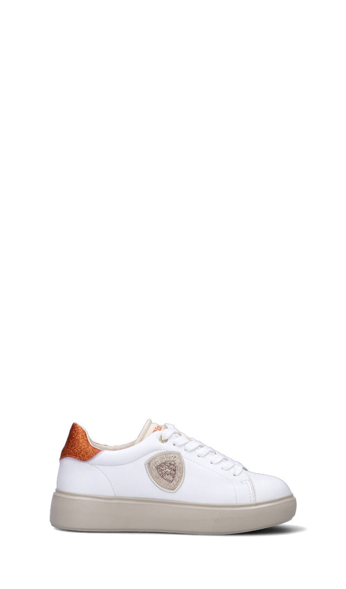BLAUER Sneaker donna bianca/arancio in pelle