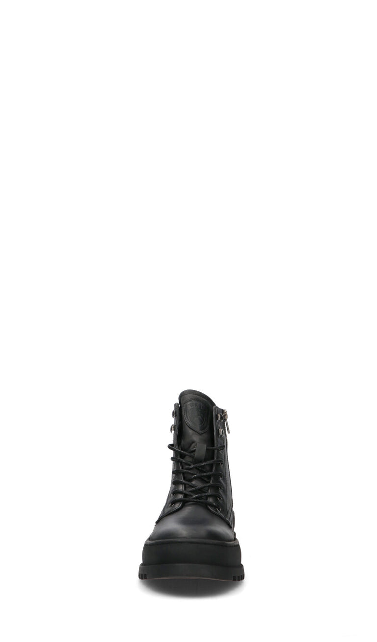 BLAUER Polacco uomo nero in pelle