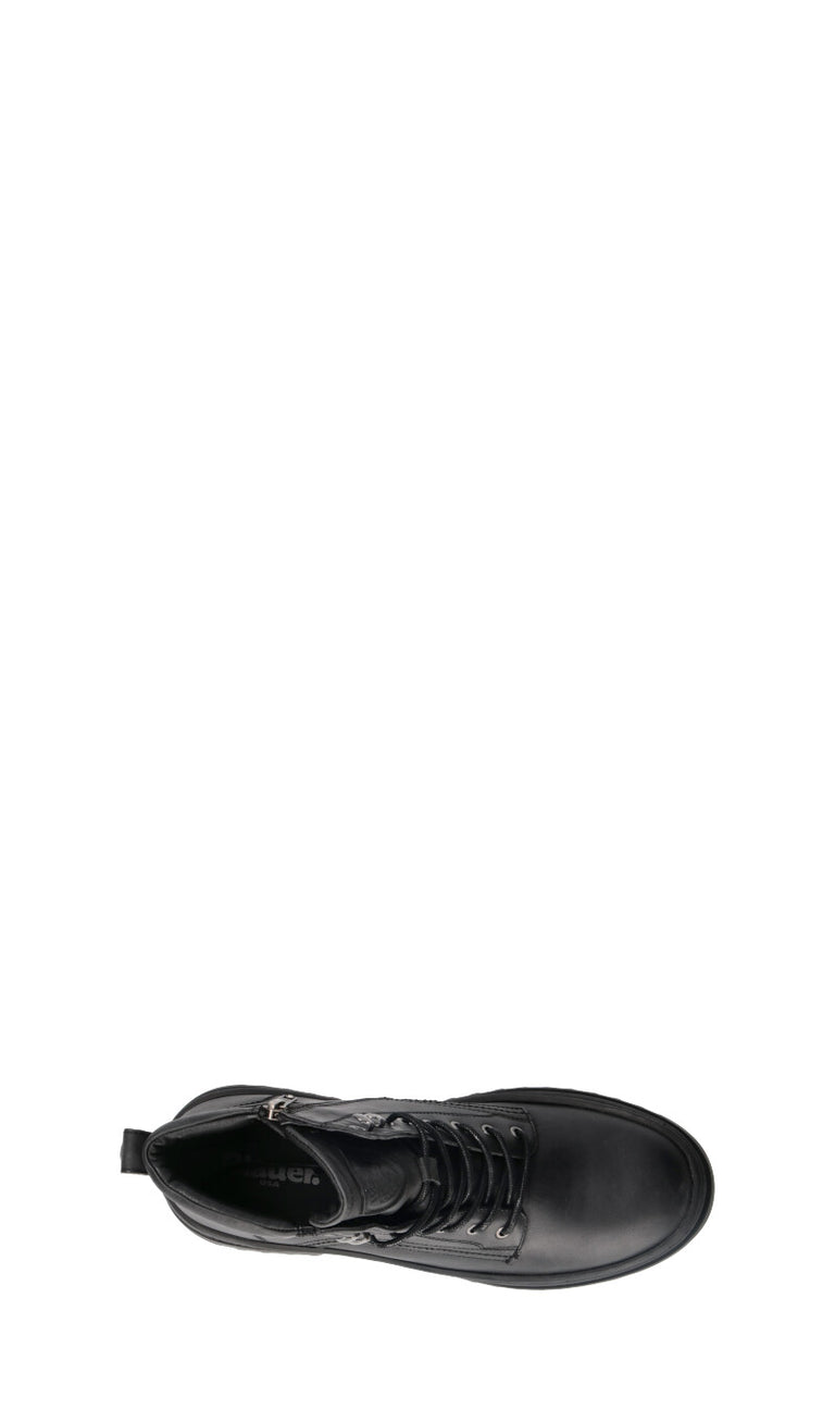 BLAUER Polacco uomo nero in pelle