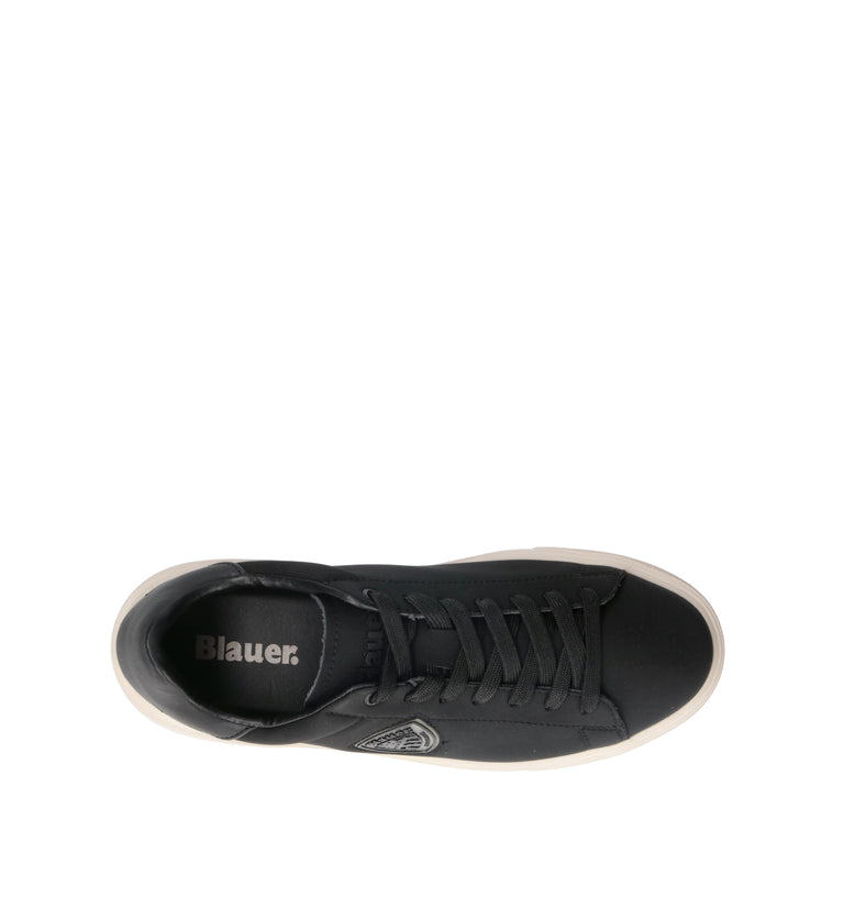 BLAUER Sneaker uomo nera in pelle