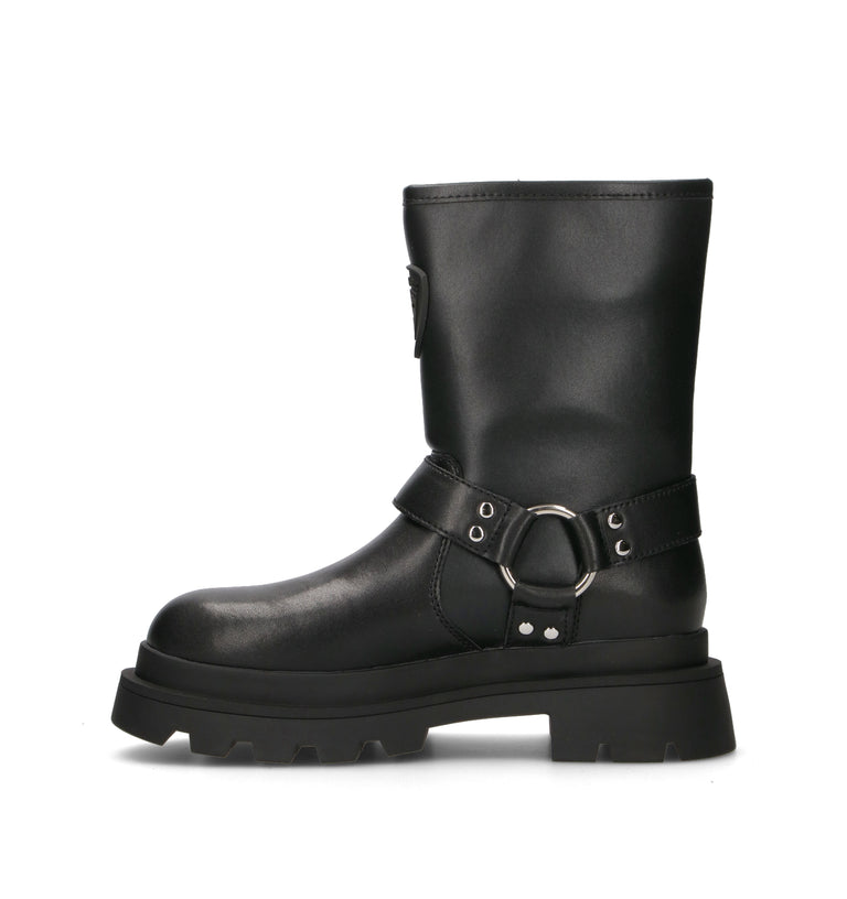 BLAUER Stivale donna nero in pelle