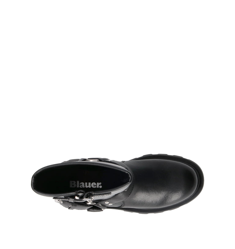 BLAUER Stivale donna nero in pelle