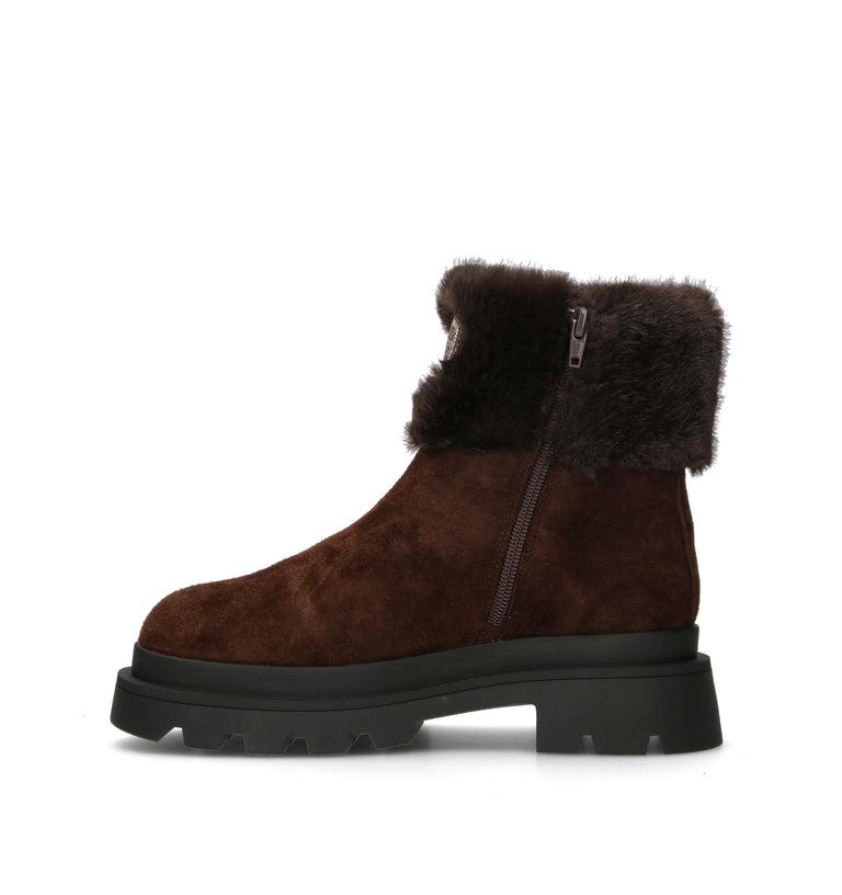 BLAUER Tronchetto donna marrone in suede