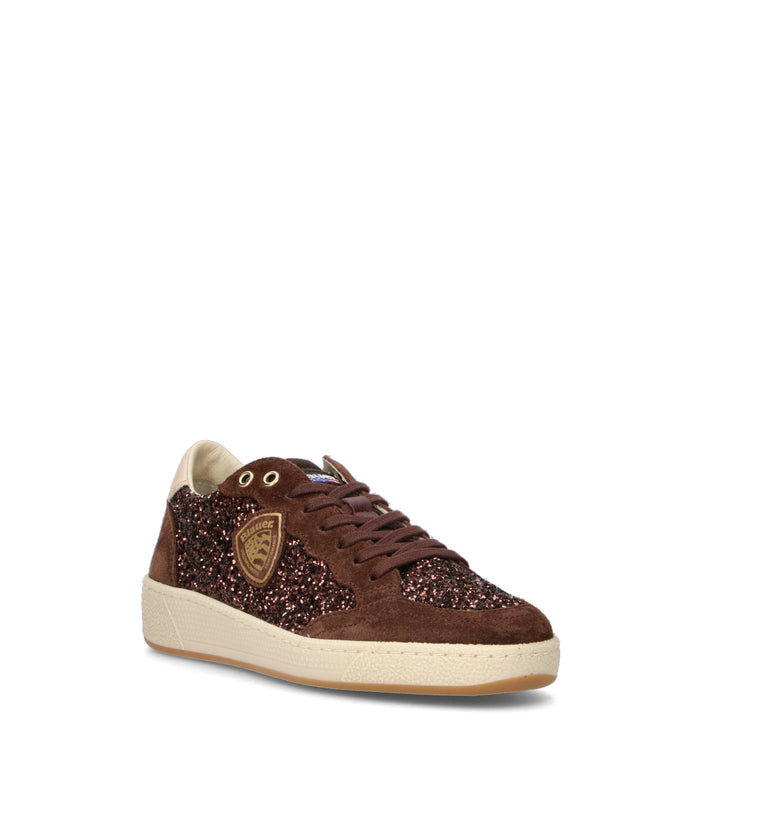 BLAUER Sneaker donna marrone in suede