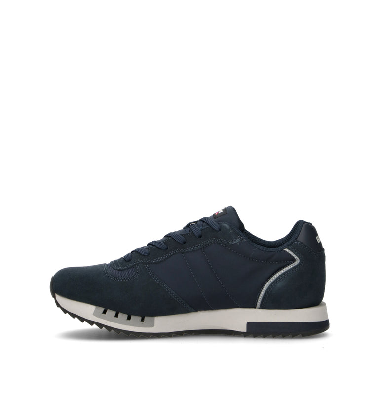 BLAUER Sneaker uomo blu in suede