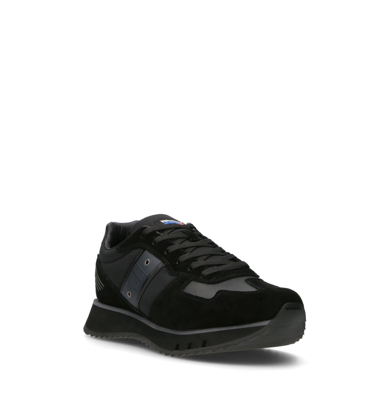 BLAUER Sneaker uomo nera in suede