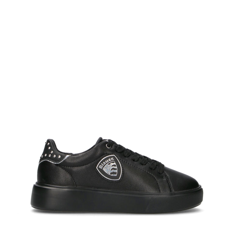 BLAUER Sneaker donna nera in pelle