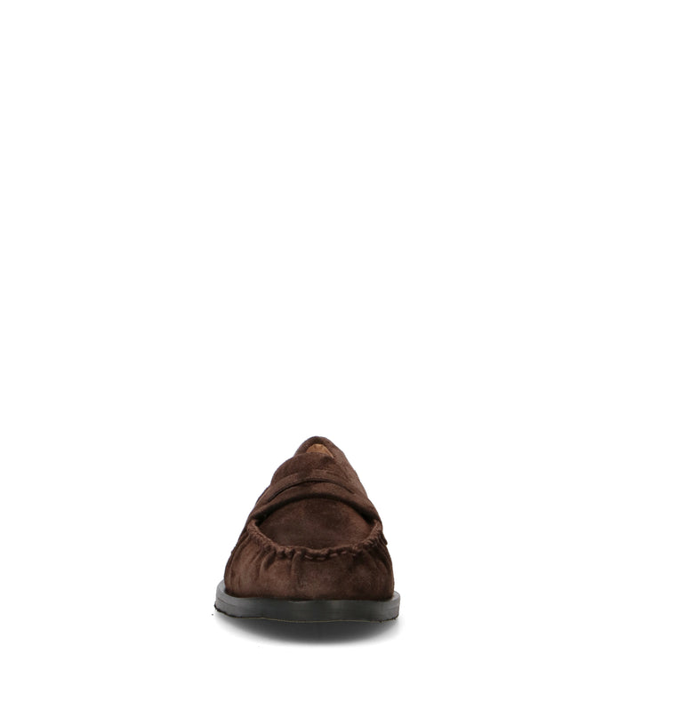 STATUS Mocassino donna marrone in suede