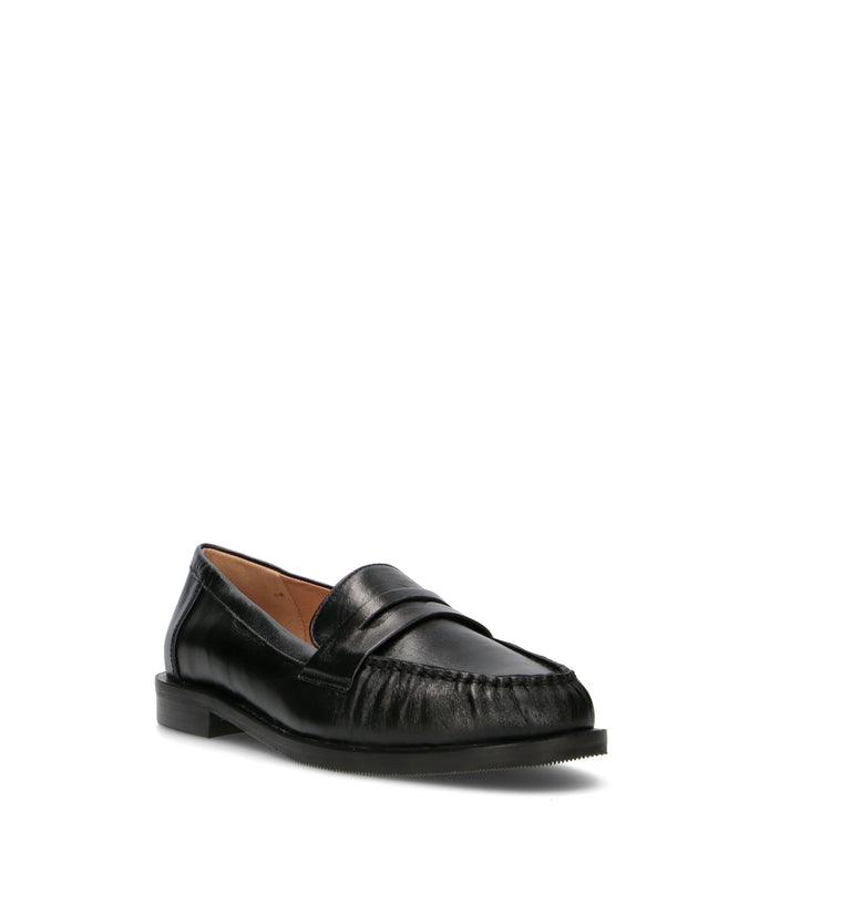 STATUS Mocassino donna nero in pelle