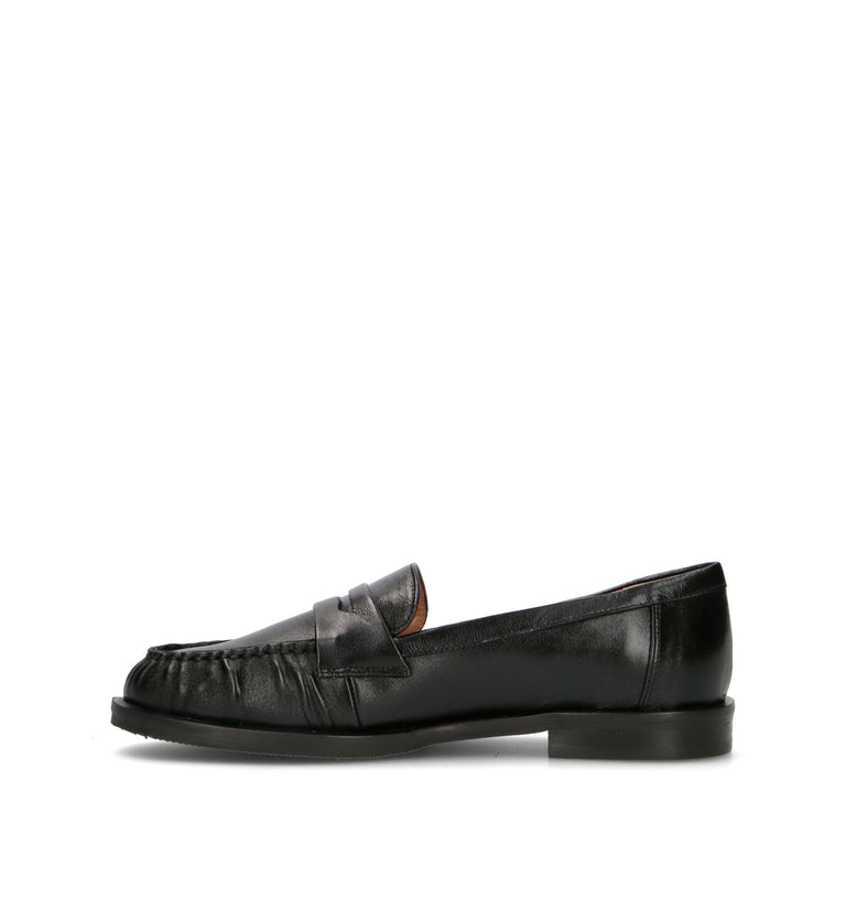 STATUS Mocassino donna nero in pelle