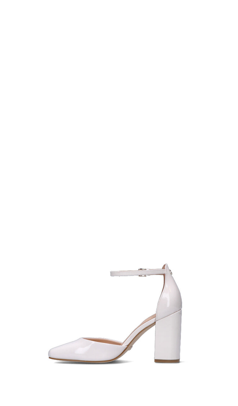 GUESS Decollete donna bianca in pelle