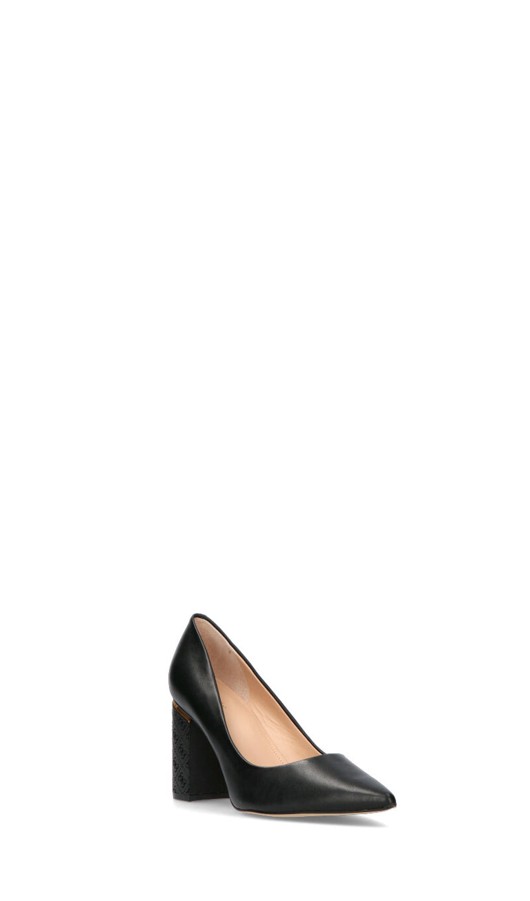 GUESS Decollete donna nera in pelle