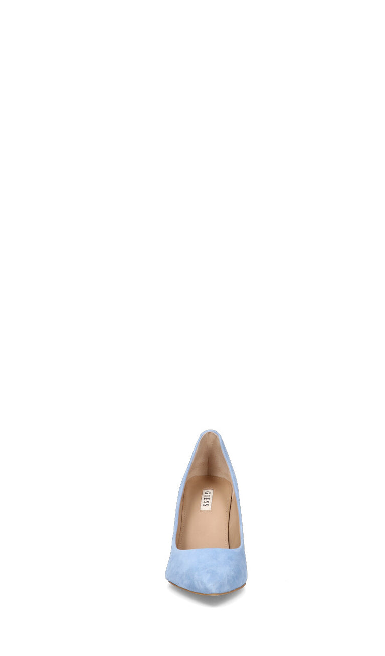 GUESS Decollete donna azzurra in suede