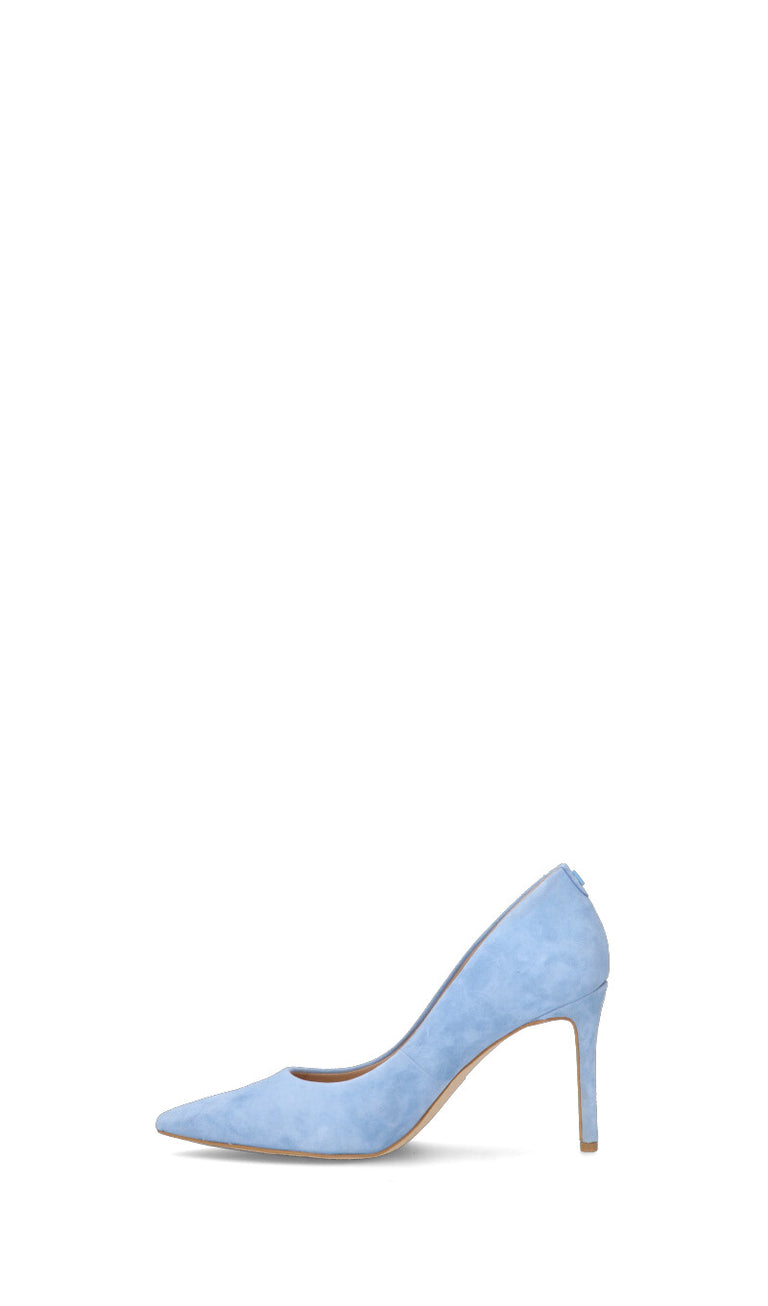 GUESS Decollete donna azzurra in suede