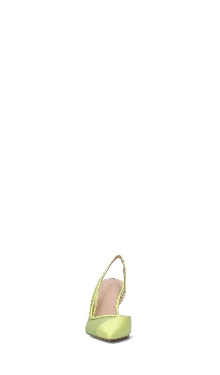 GUESS Slingback donna verde in pelle