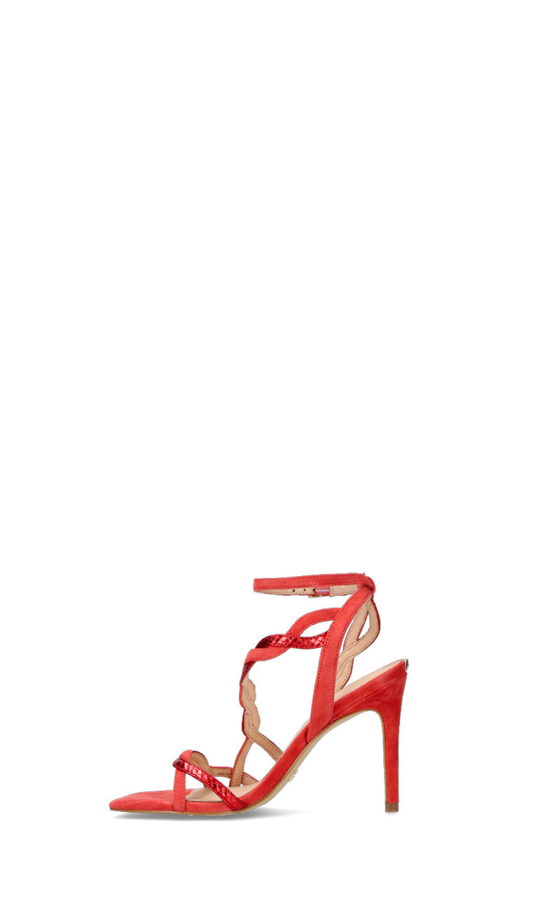 GUESS Sandalo donna rosso in suede