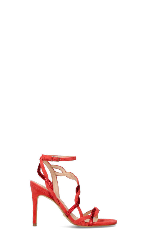 GUESS Sandalo donna rosso in suede
