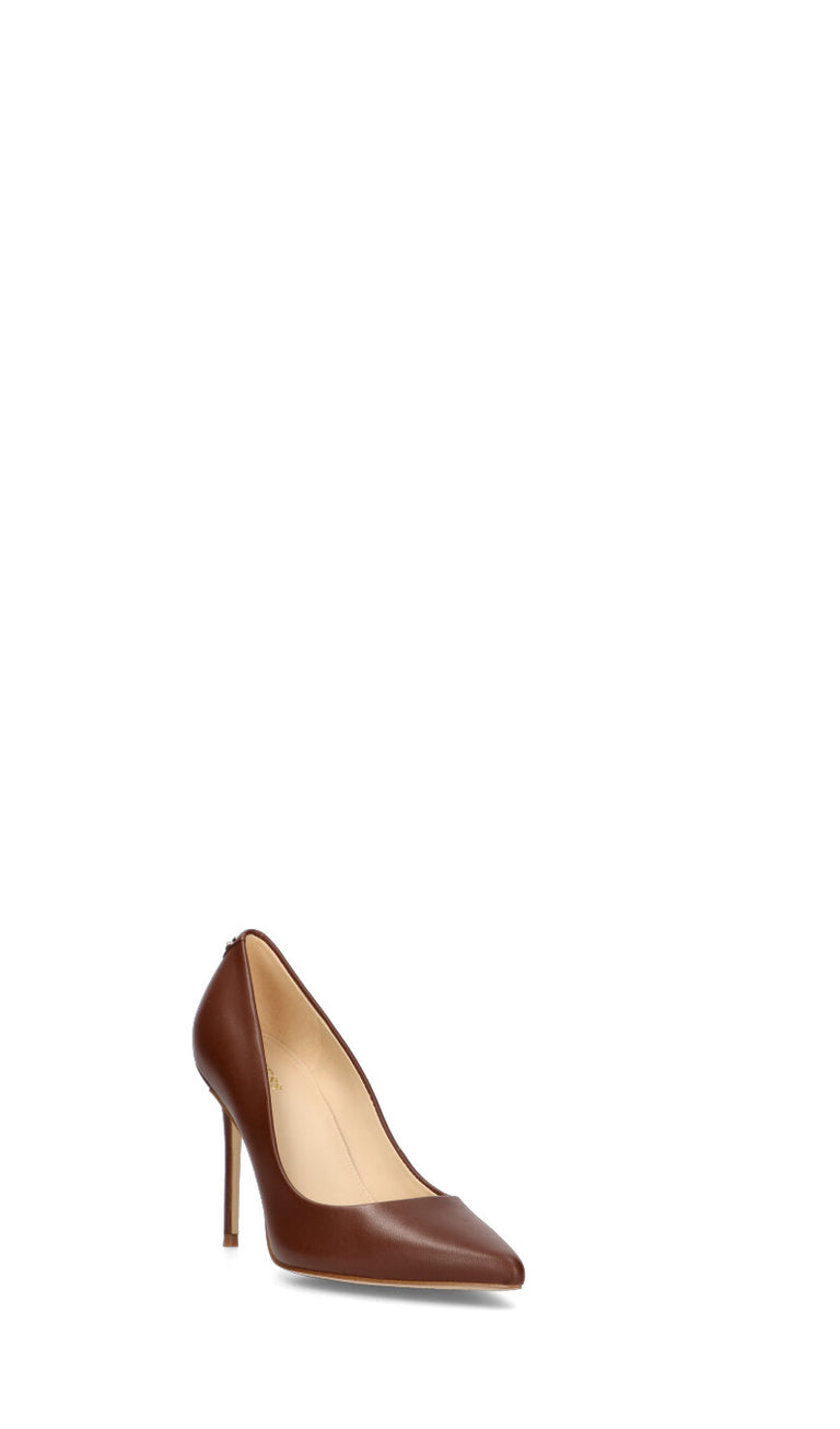 GUESS Decollete donna marrone in pelle