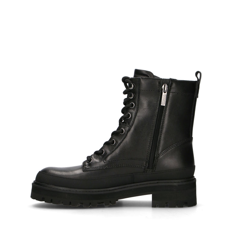 GUESS Anfibio donna nero in pelle