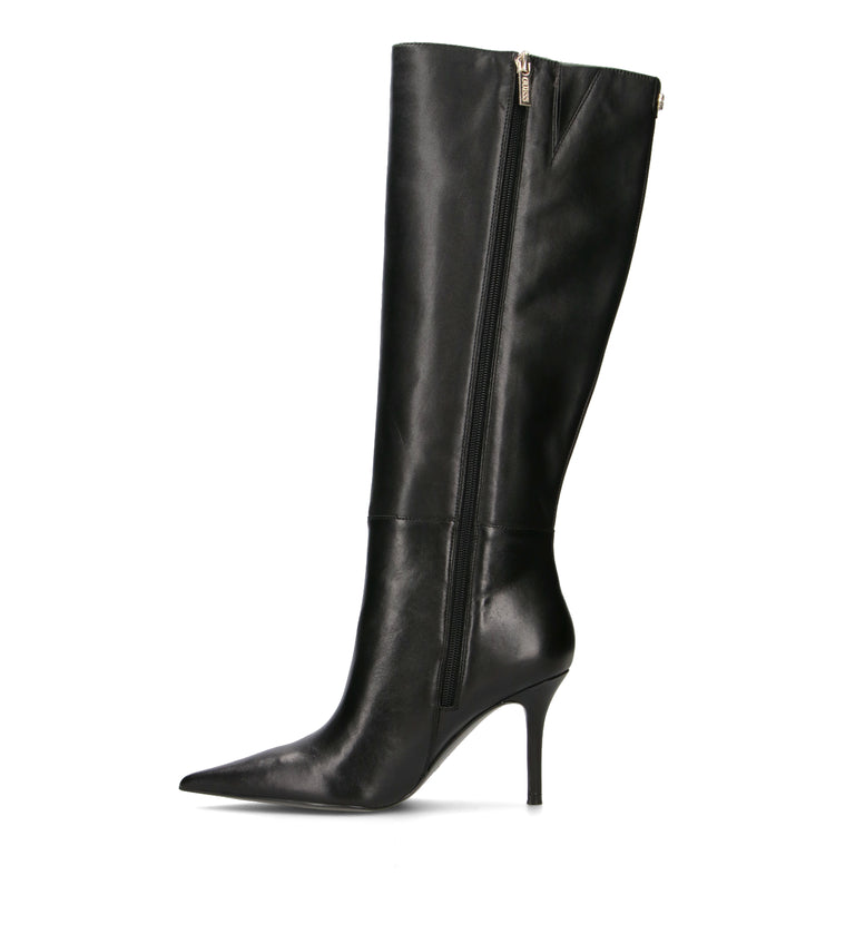 GUESS Stivale donna nero in pelle