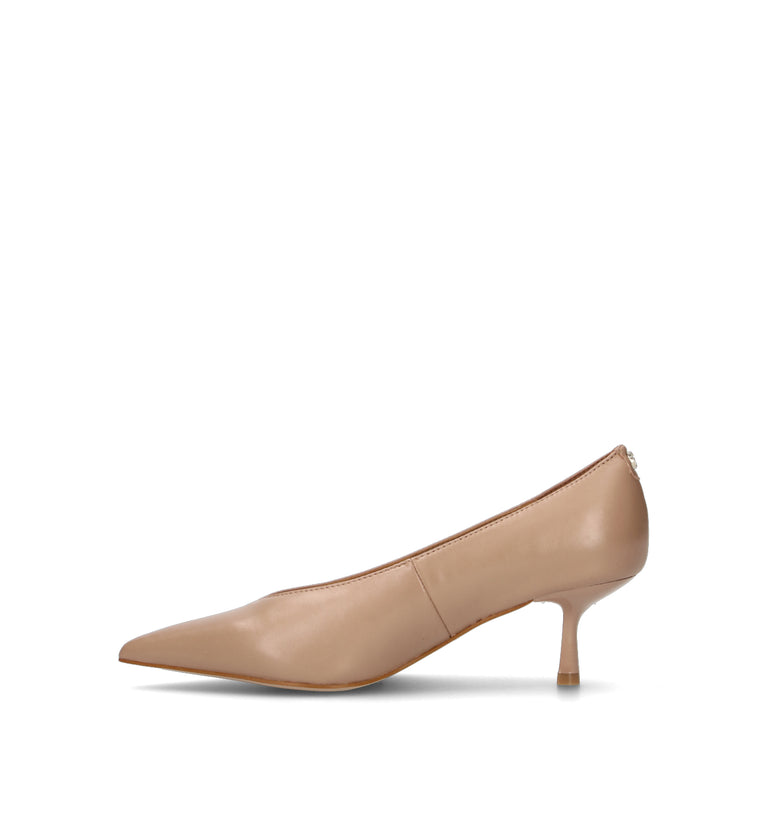 GUESS Décolleté donna nude in pelle