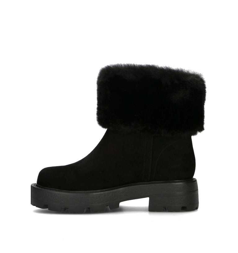 GUESS Stivaletto pelo donna nero