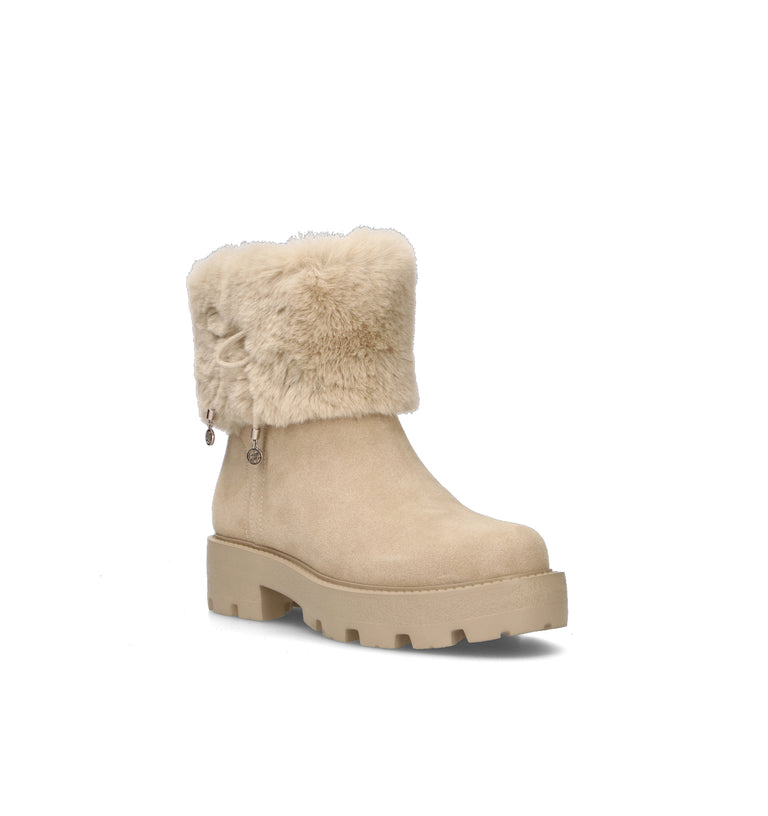GUESS Tronchetto donna beige in suede
