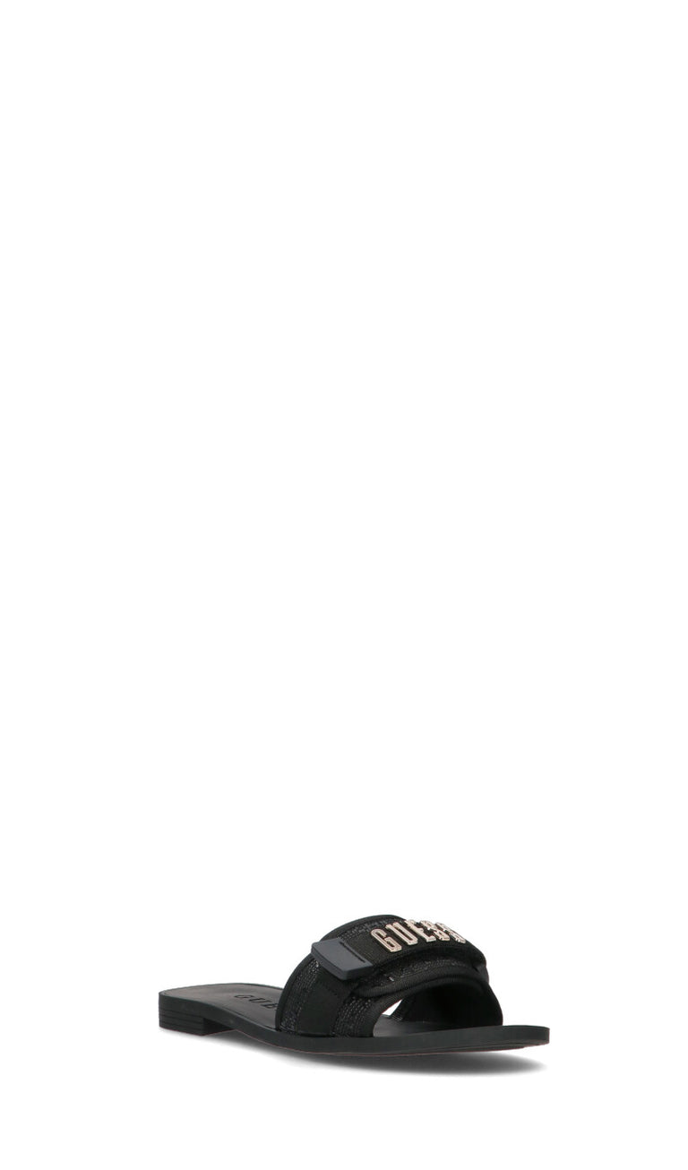 GUESS Ciabatta donna nera in pelle