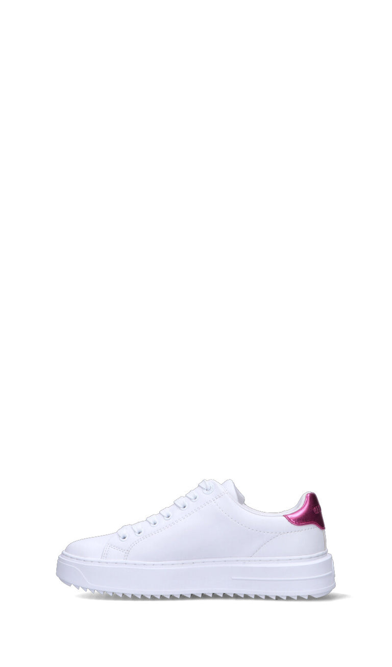GUESS Sneaker donna bianca/fucsia in pelle