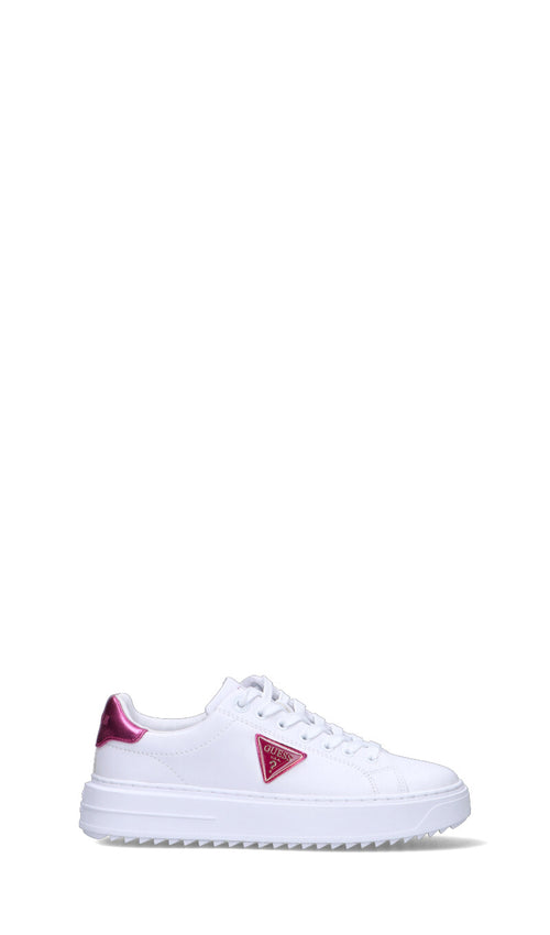 GUESS Sneaker donna bianca/fucsia in pelle