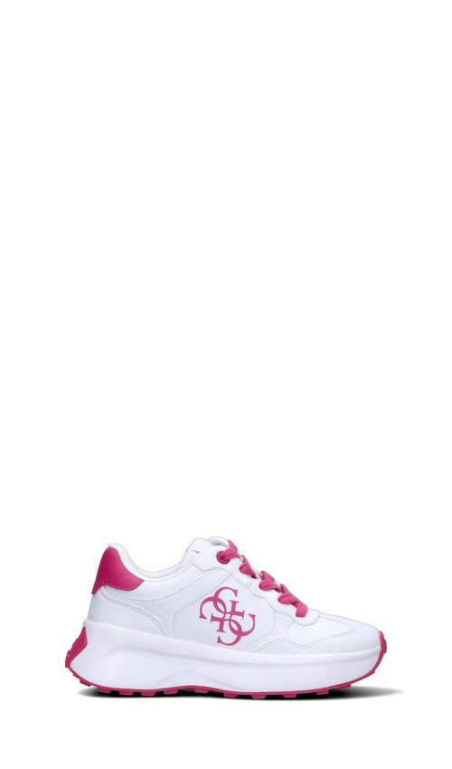GUESS Sneaker donna bianca/fucsia in pelle