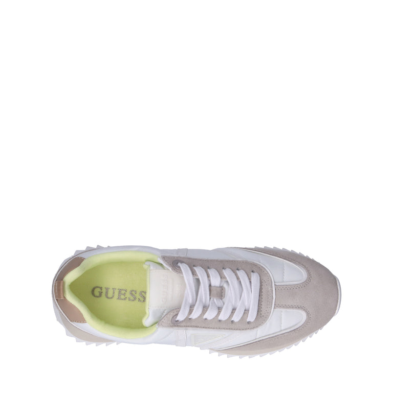 GUESS Sneaker donna bianca/beige