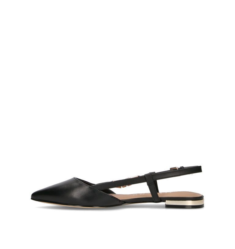 GUESS Slingback donna nera in pelle