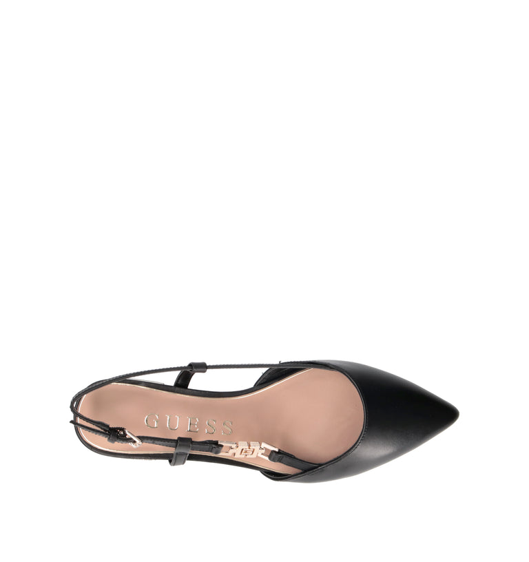 GUESS Slingback donna nera in pelle