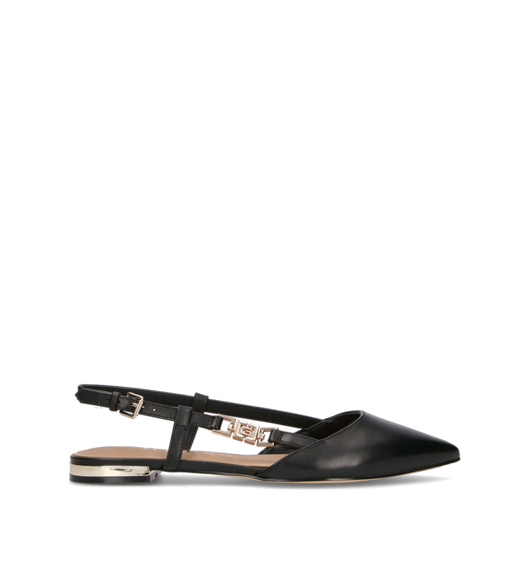 GUESS Slingback donna nera in pelle