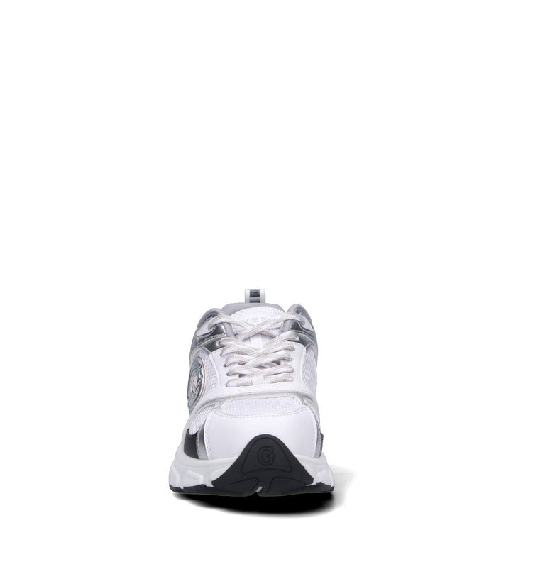 GUESS Sneaker donna bianca/argento