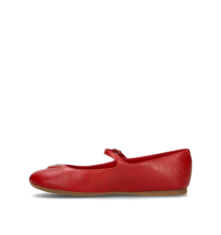 GUESS Ballerina donna rossa in pelle