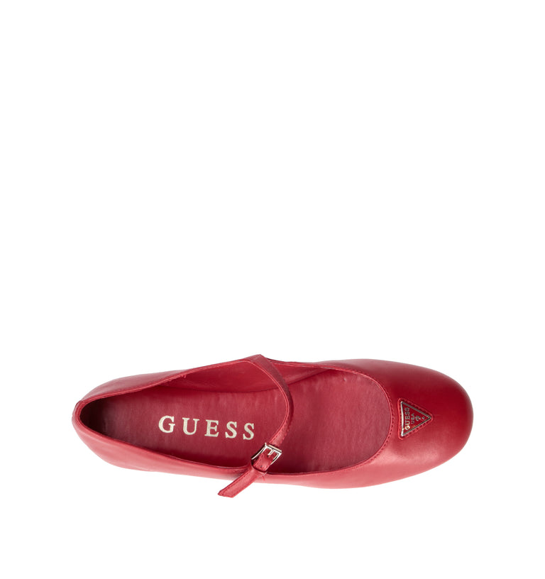 GUESS Ballerina donna rossa in pelle