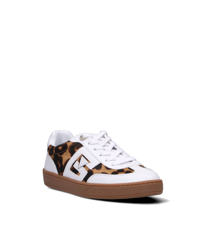 GUESS Sneaker donna bianca/leopardata
