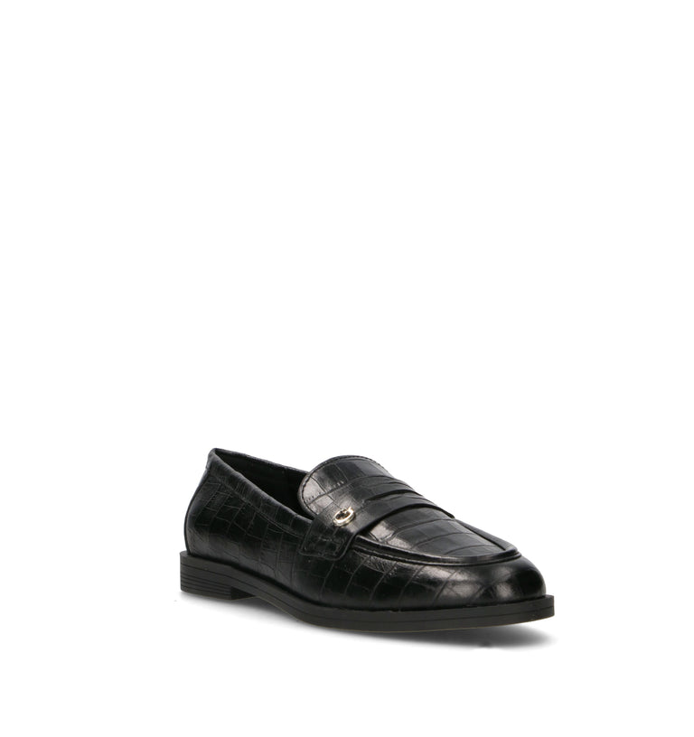 GUESS Mocassino donna nero in pelle